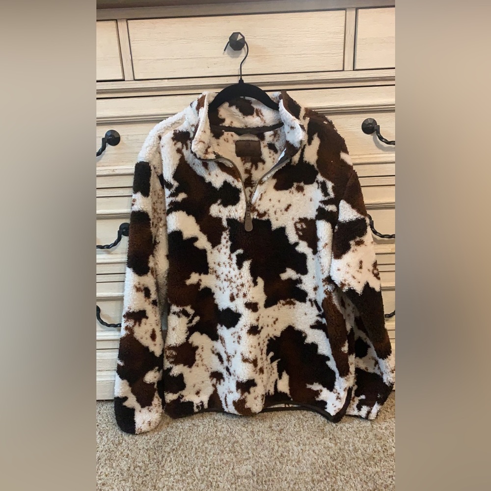 Girlie Girl Originals CW-4588-COW Sherpa Cow / Adult Medium